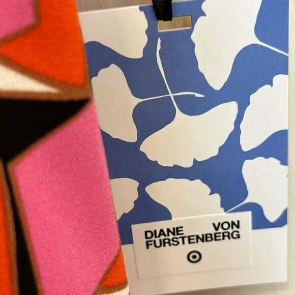 DVF Geometric Pink Shift Dress 👗 Designer 👩‍🎨 Luxury. 🌸Shine✨Like the Sun ☀️ - Picture 8 of 17